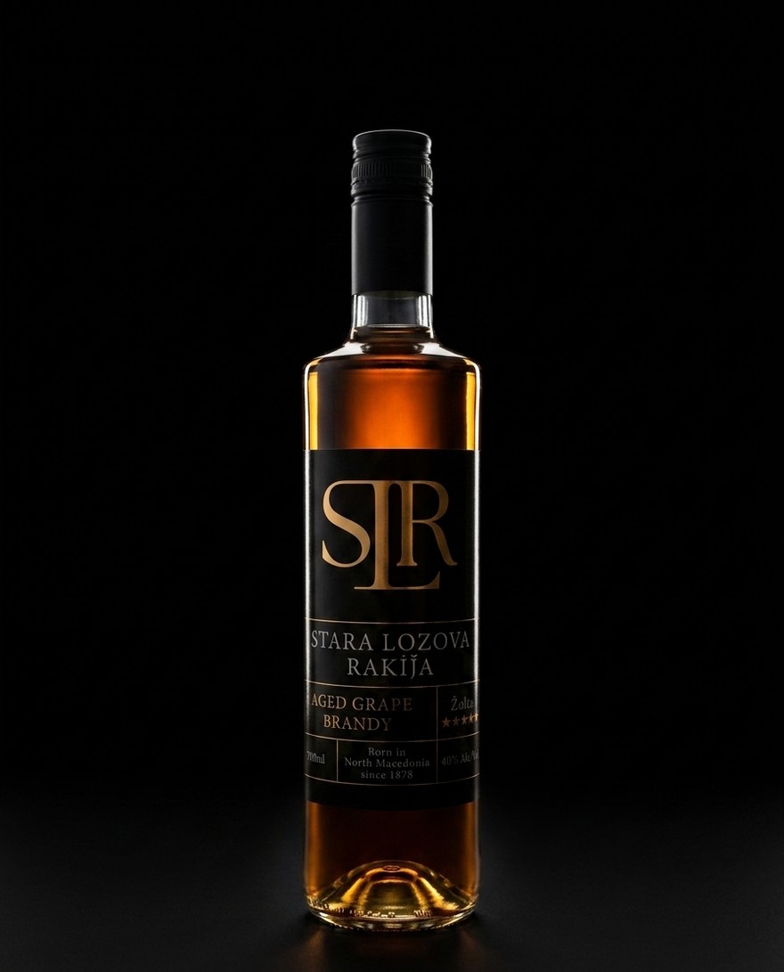 SLR bottle on black