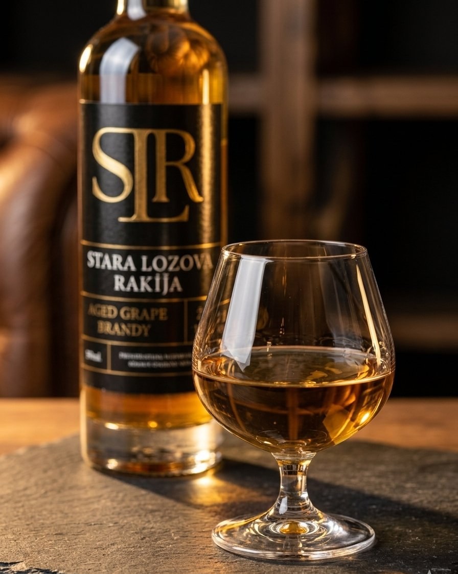SLR served in a brandy glass